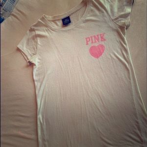 pink T-shirt
